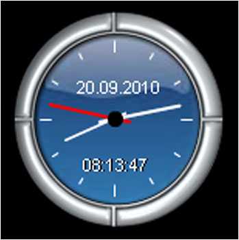 W-P-Flash-Uhr
