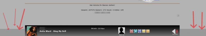 Unter den Footer andere Farbe???
