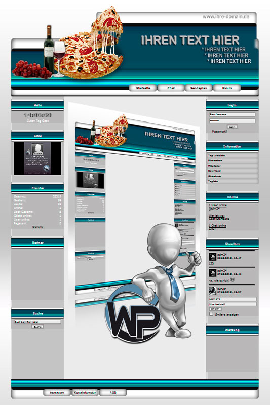 Ideal Standard: Pizza Template-T?rkis 012_wp_pizza_12