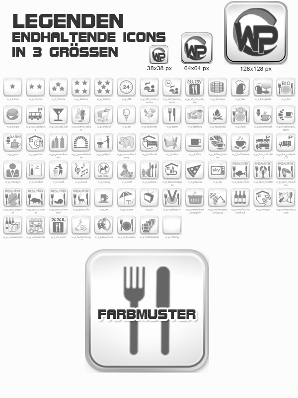 Icons Essen - Trinken Template-Graphit 013_fi_essen_trinken