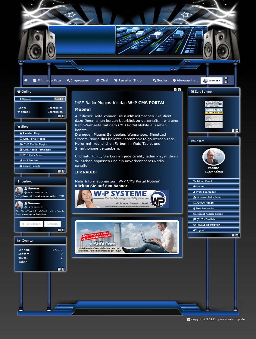 Musik V2 Resurrected - CMS Portal Mobile