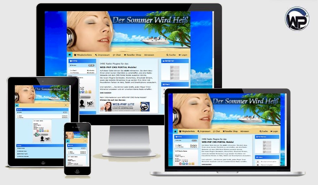 Business Sommer Strand - CMS Portal Mobile