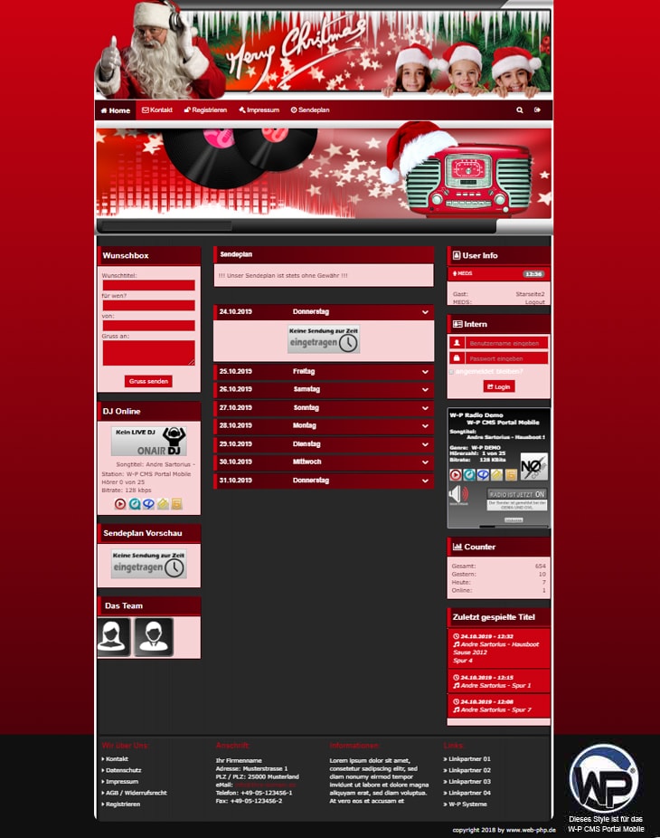 Musik Template 10 - CMS Portal Mobile