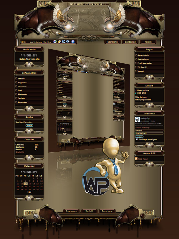 W-P Steampunk, Steampunk-Template für das CMS Portal V2